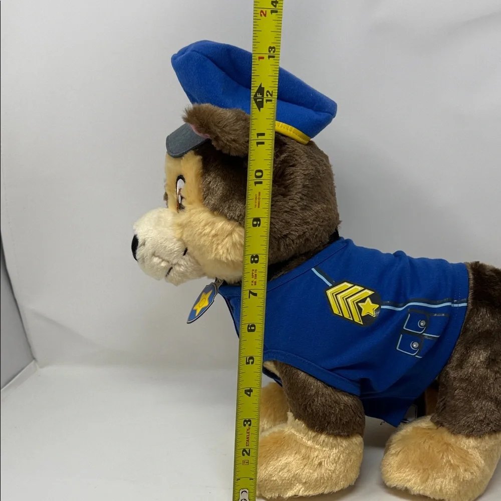 Nickelodeon Paw Patrol Chase Plush Stuffed Animal 14” Police Outfit Kids Toy